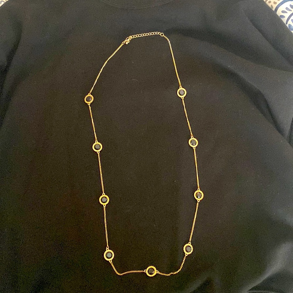 Gold and black king necklace